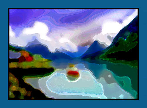 Boat on Fjærlands fjorden