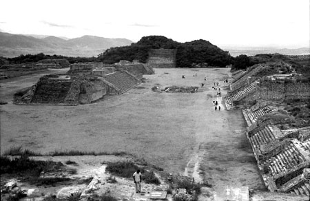 main plaza, Monte Alban, 1976