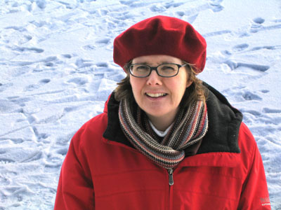 May on a frozen lake